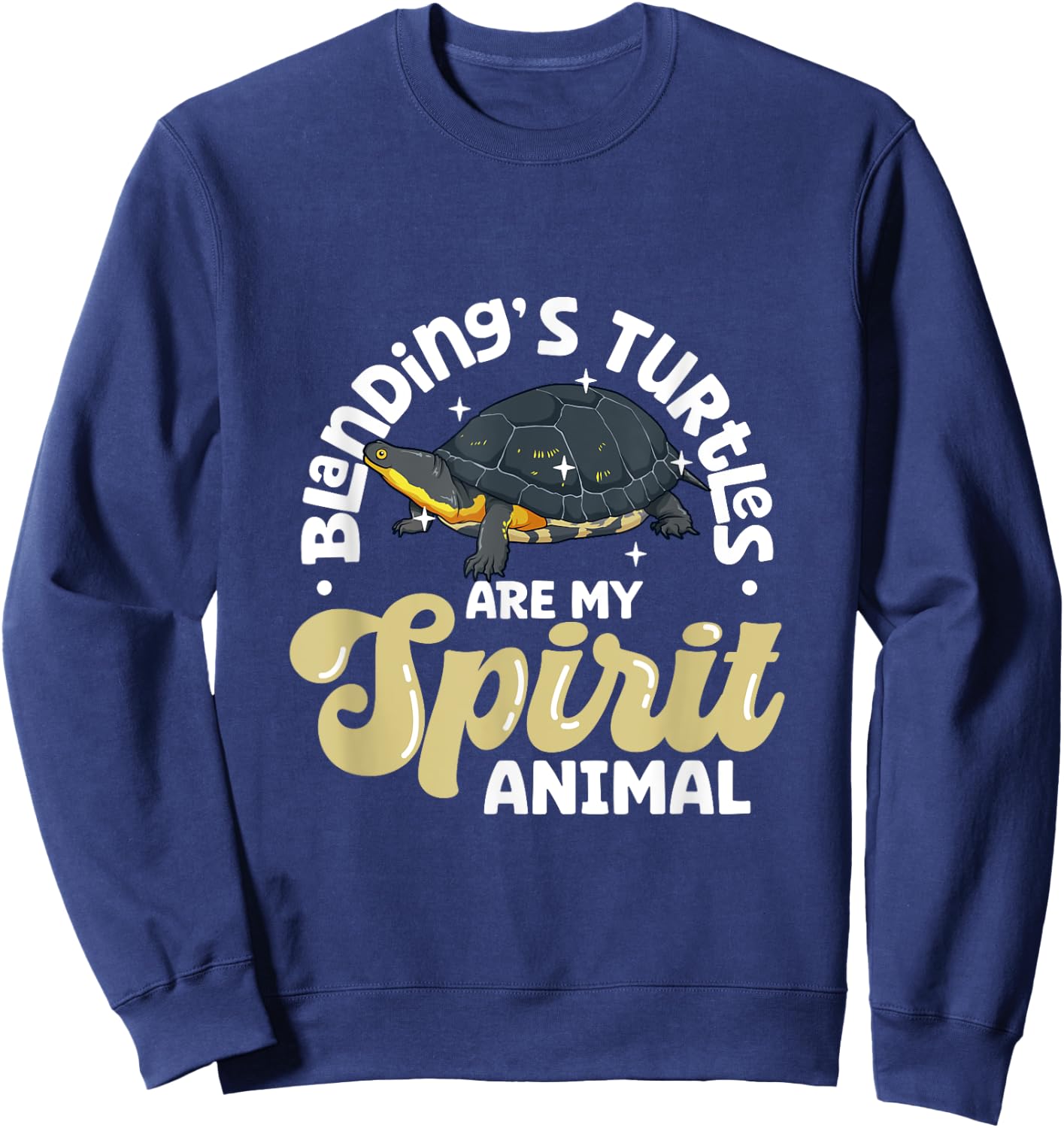 My spirit animal - Blanding's Turtle Sweatshirt - Sweatshirt | Navy