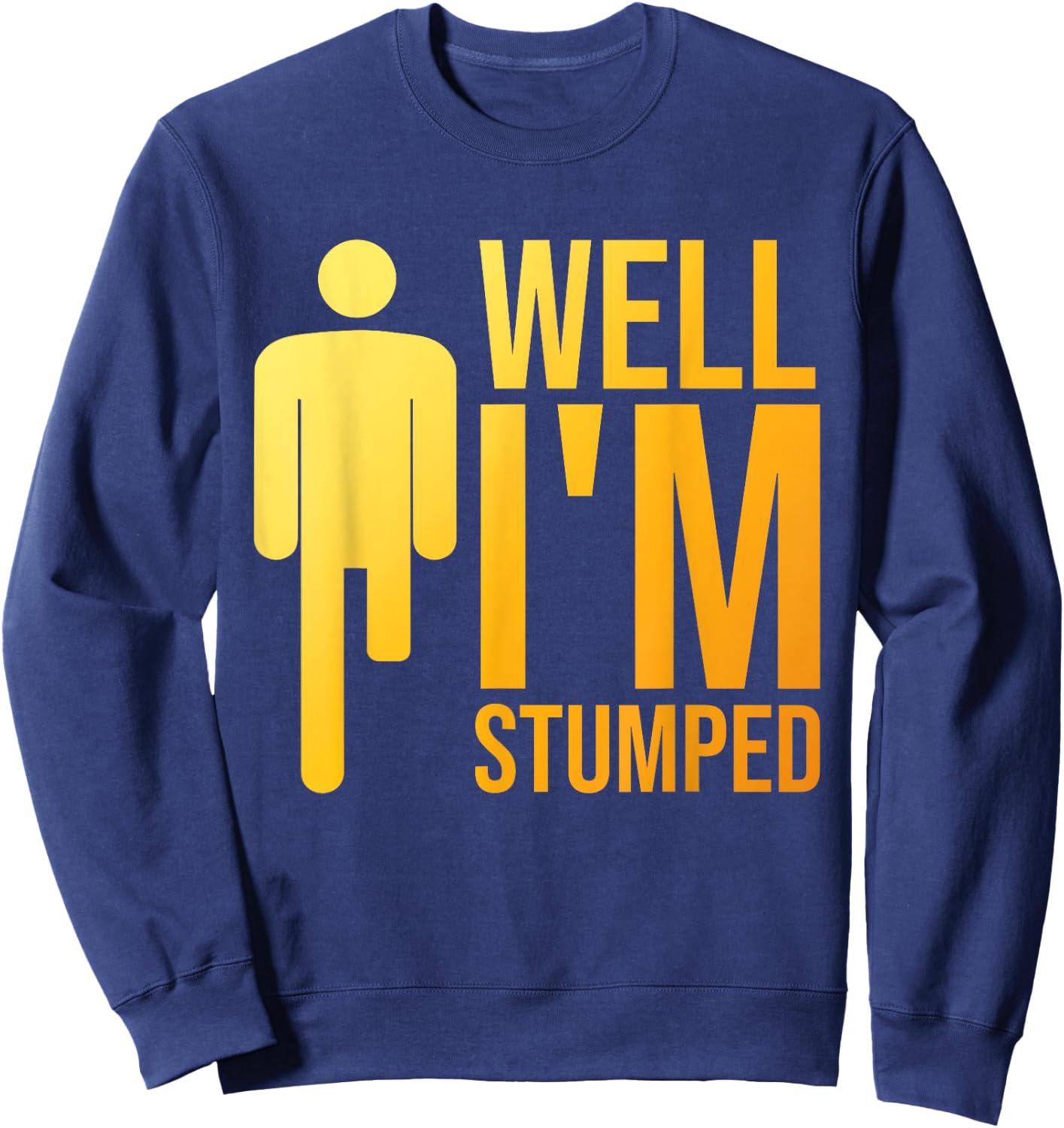 Funny Amputee Design Women Prosthetic Leg Amputation Sweatshirt - Sweatshirt | Navy