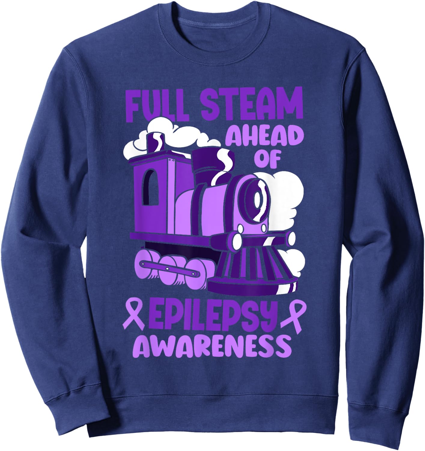 Epilepsy Warrior Awareness Month Epileptic Toddler Sweatshirt - Sweatshirt | Navy
