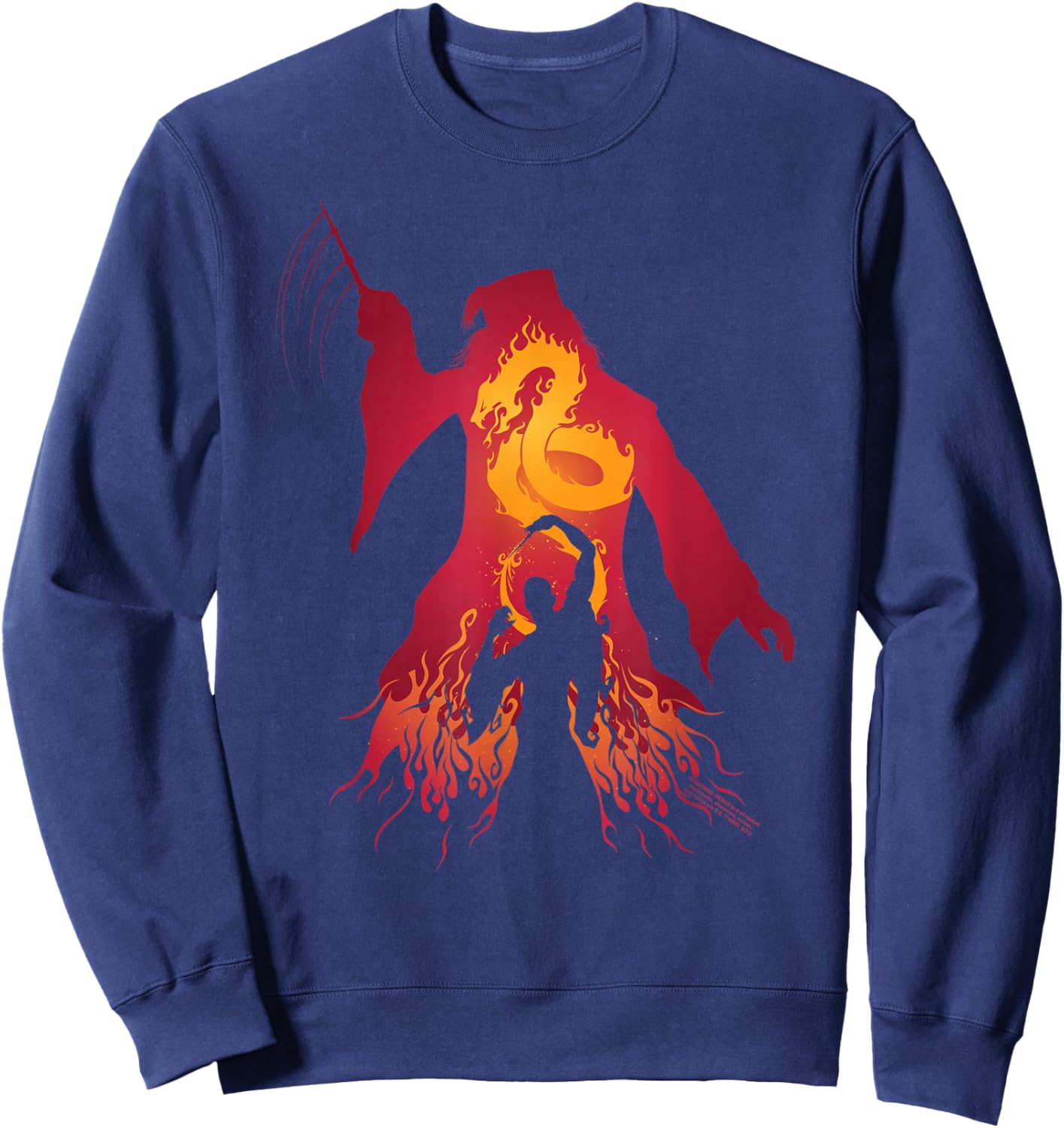 Harry Potter Fiery Dumbledore vs. Voldemort Sweatshirt - Sweatshirt | Navy