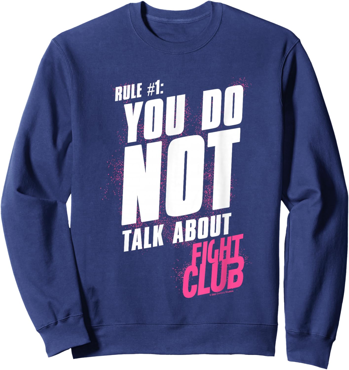 Fight Club Rule #1 You Do Not Talk About Fight Club Retro V2 Sweatshirt - Sweatshirt | Navy