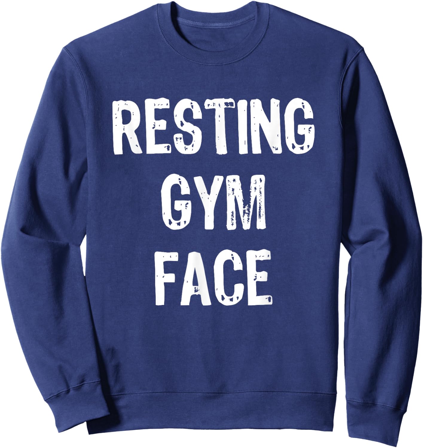 Resting Gym Face Sweatshirt - Sweatshirt | Navy