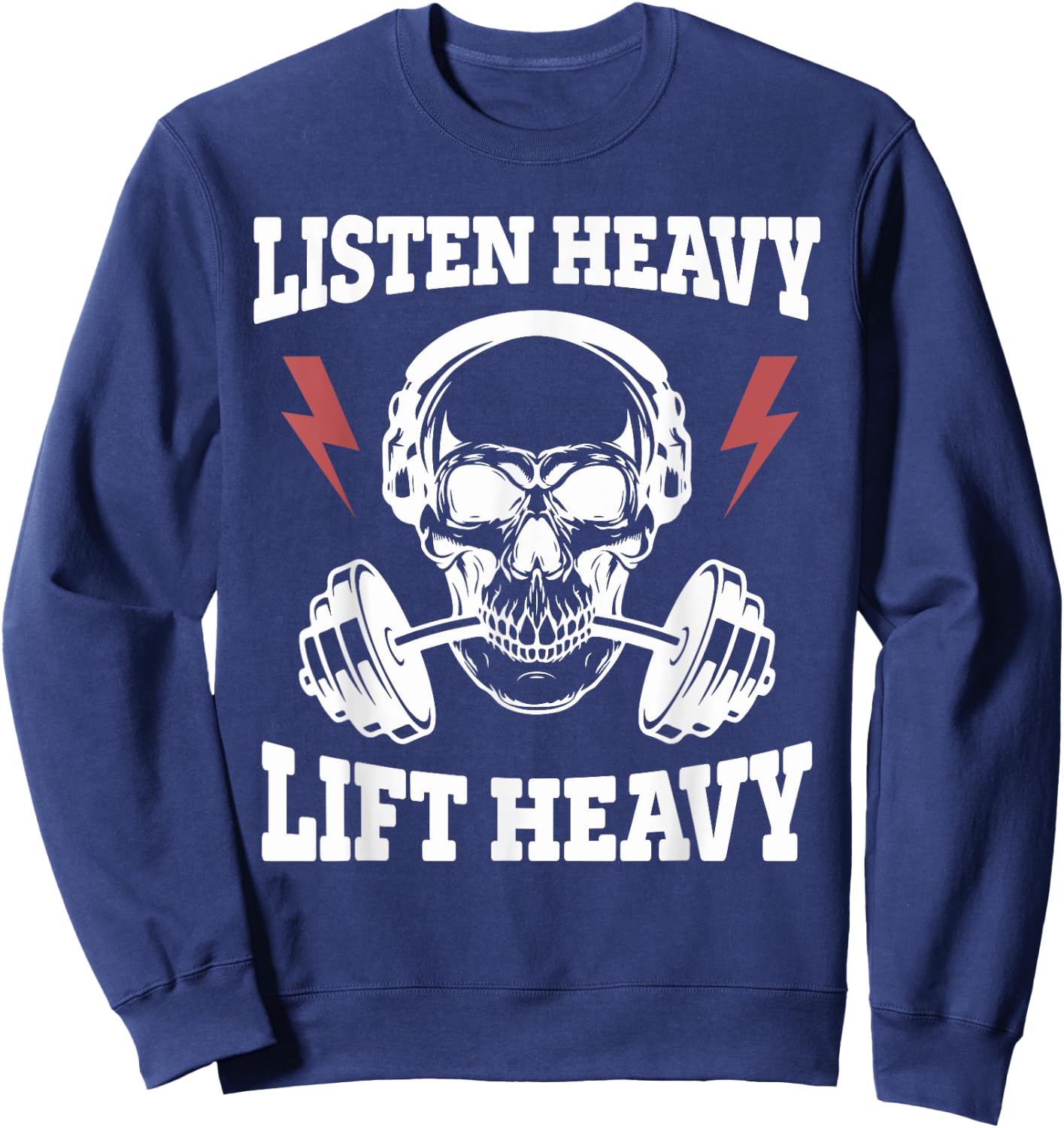 Listen Heavy Lift Heavy Apparel Sweatshirt - Sweatshirt | Navy