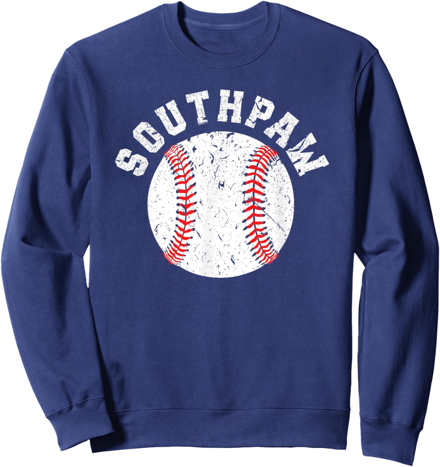 Southpaw Lefty Baseball Left Handed Pitcher Sweatshirt - Sweatshirt | Navy