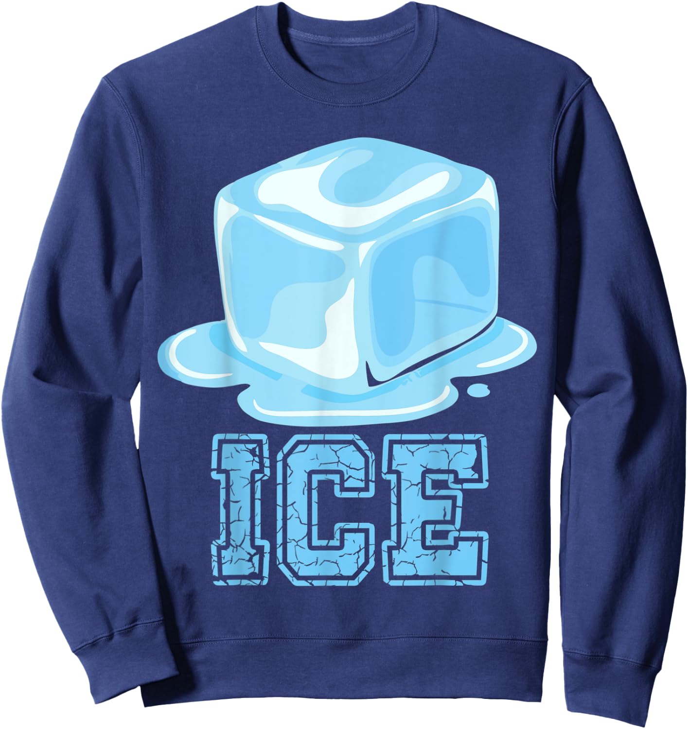 Fire and Ice matching Halloween costume for couples teens Sweatshirt - Sweatshirt | Navy