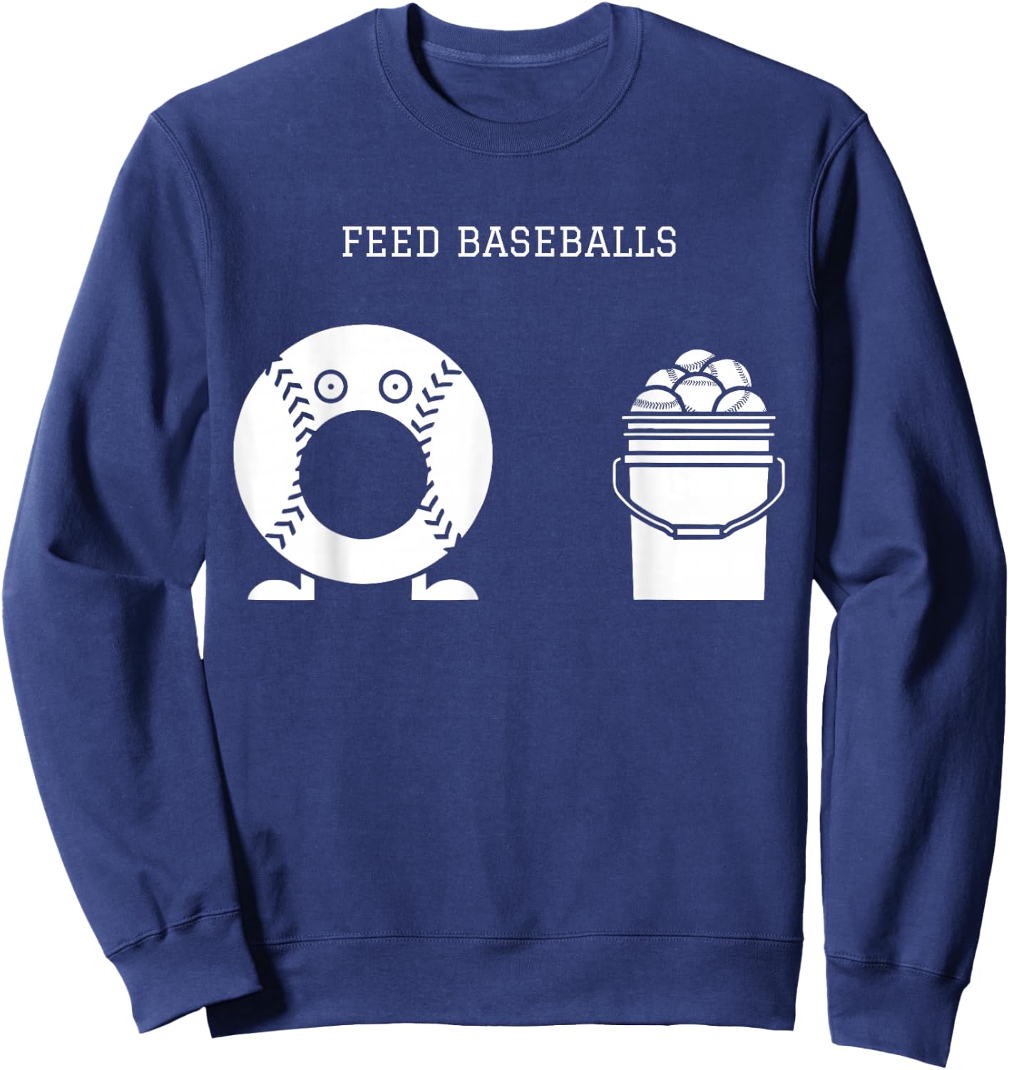 Feed Baseballs Sweatshirt - Sweatshirt | Navy