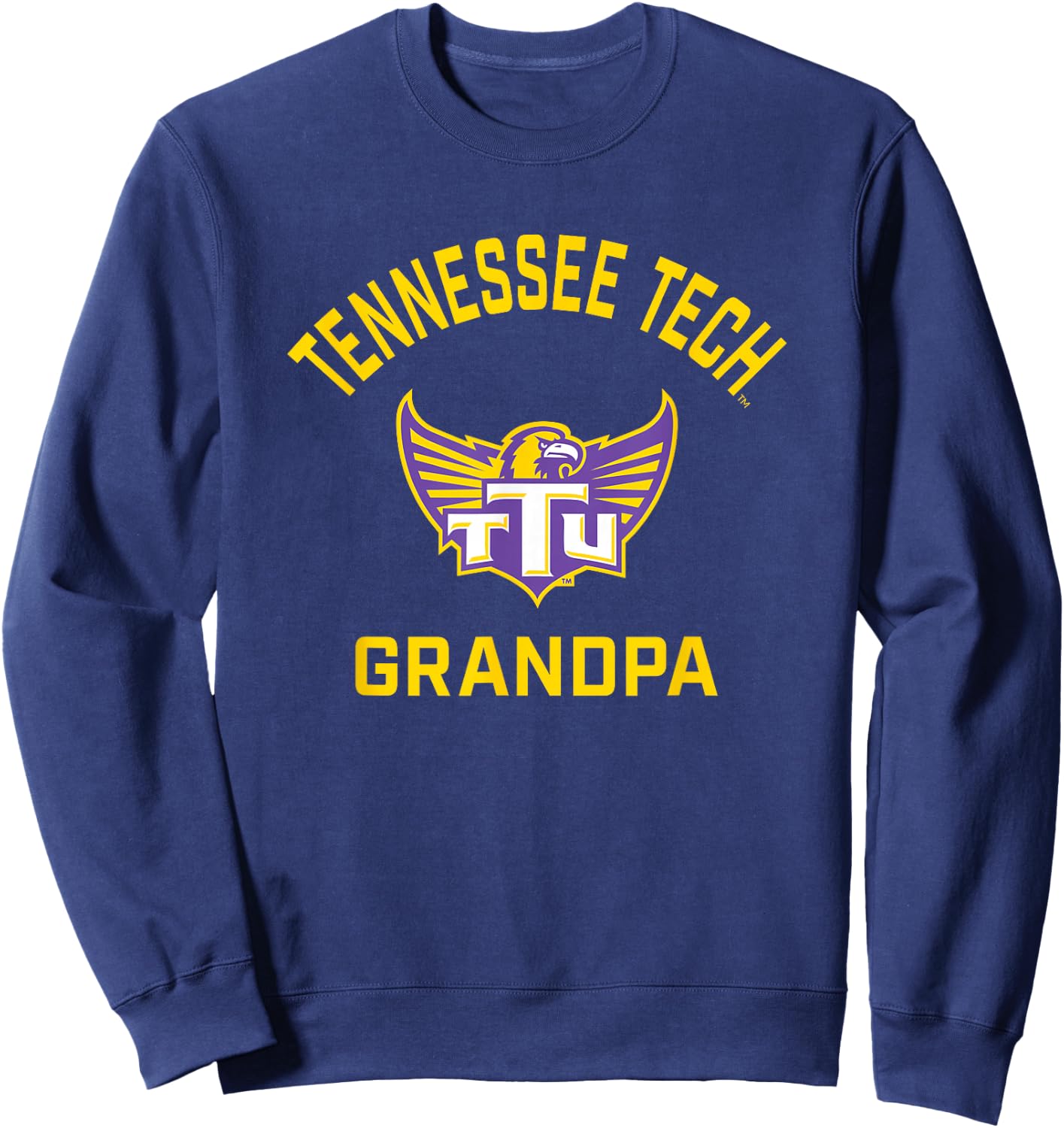 Tennessee Tech Golden Eagles Arched Grandpa Sweatshirt - Sweatshirt | Navy