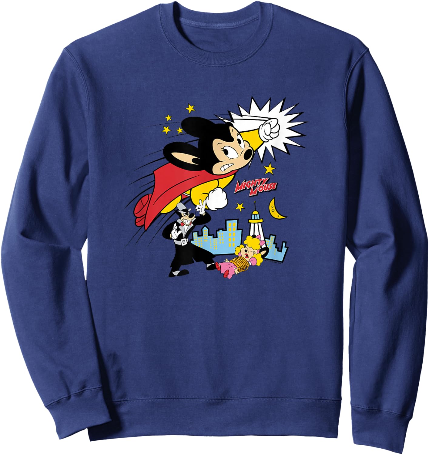 Mighty Mouse - Mighty Fight Sweatshirt - Sweatshirt | Navy