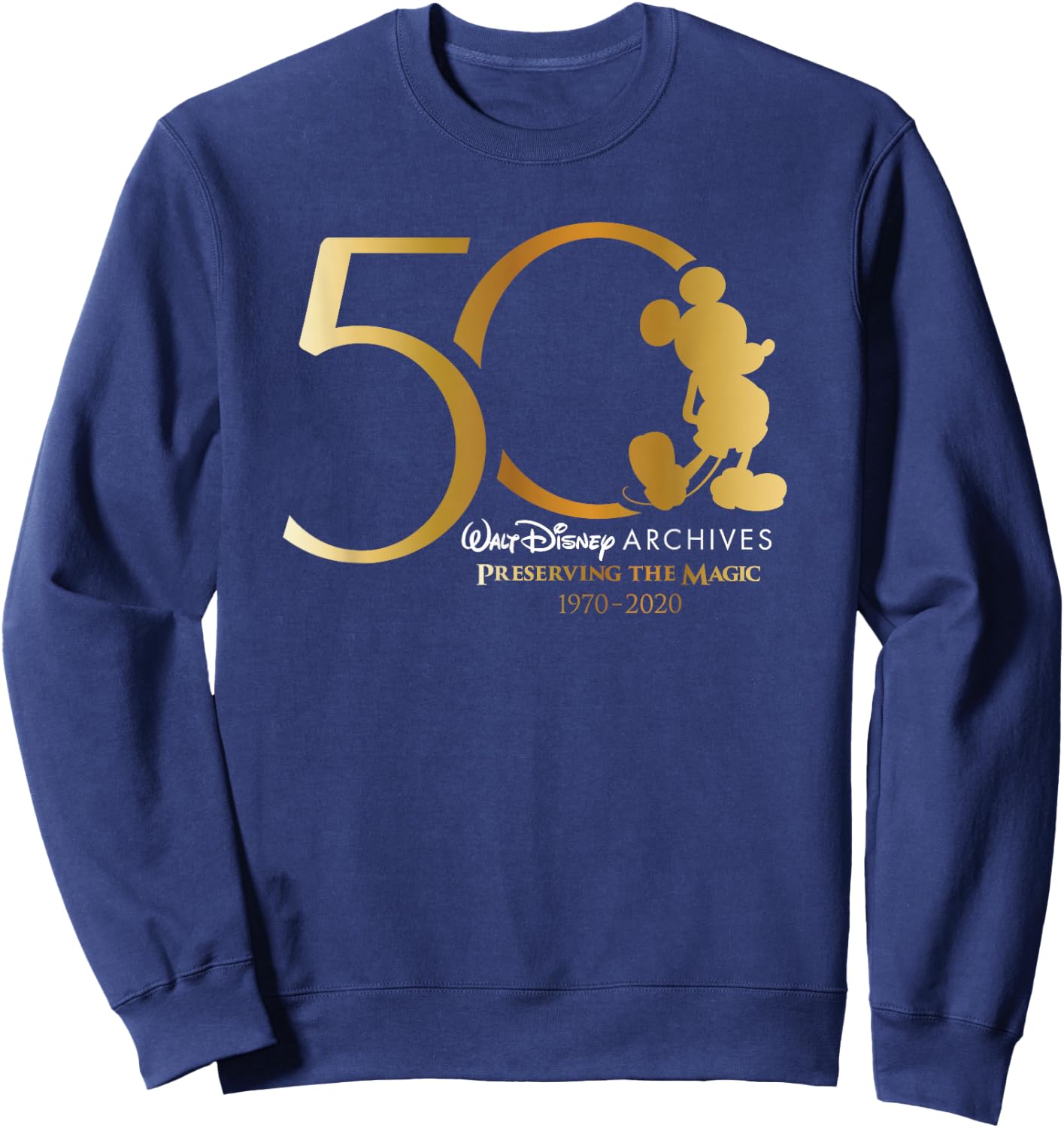 Walt Disney Archives 50th Anniversary Preserving The Magic Small Sweatshirt - Sweatshirt | Navy