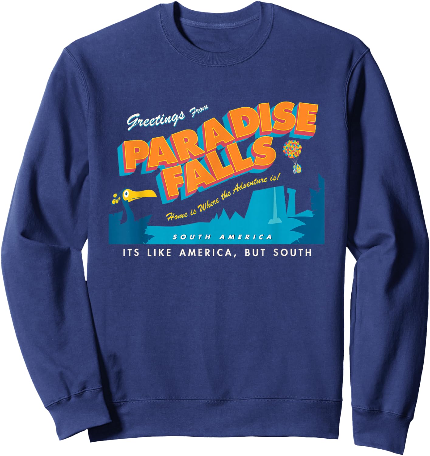 Disney and Pixar's Up Greetings from Paradise Falls Sweatshirt - Sweatshirt | Navy