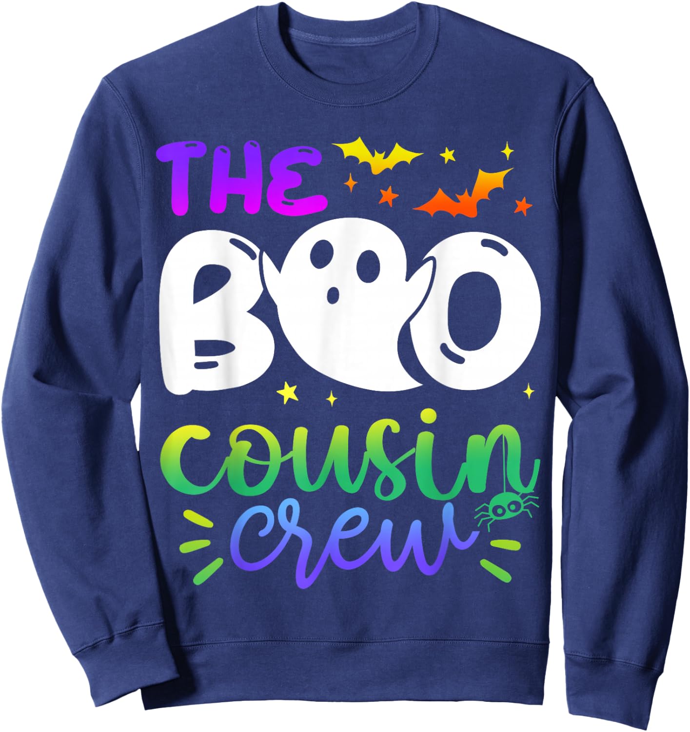 The Boo Cousin Crew Halloween Ghost Trick Treat Squad Matchi Sweatshirt - Sweatshirt | Navy