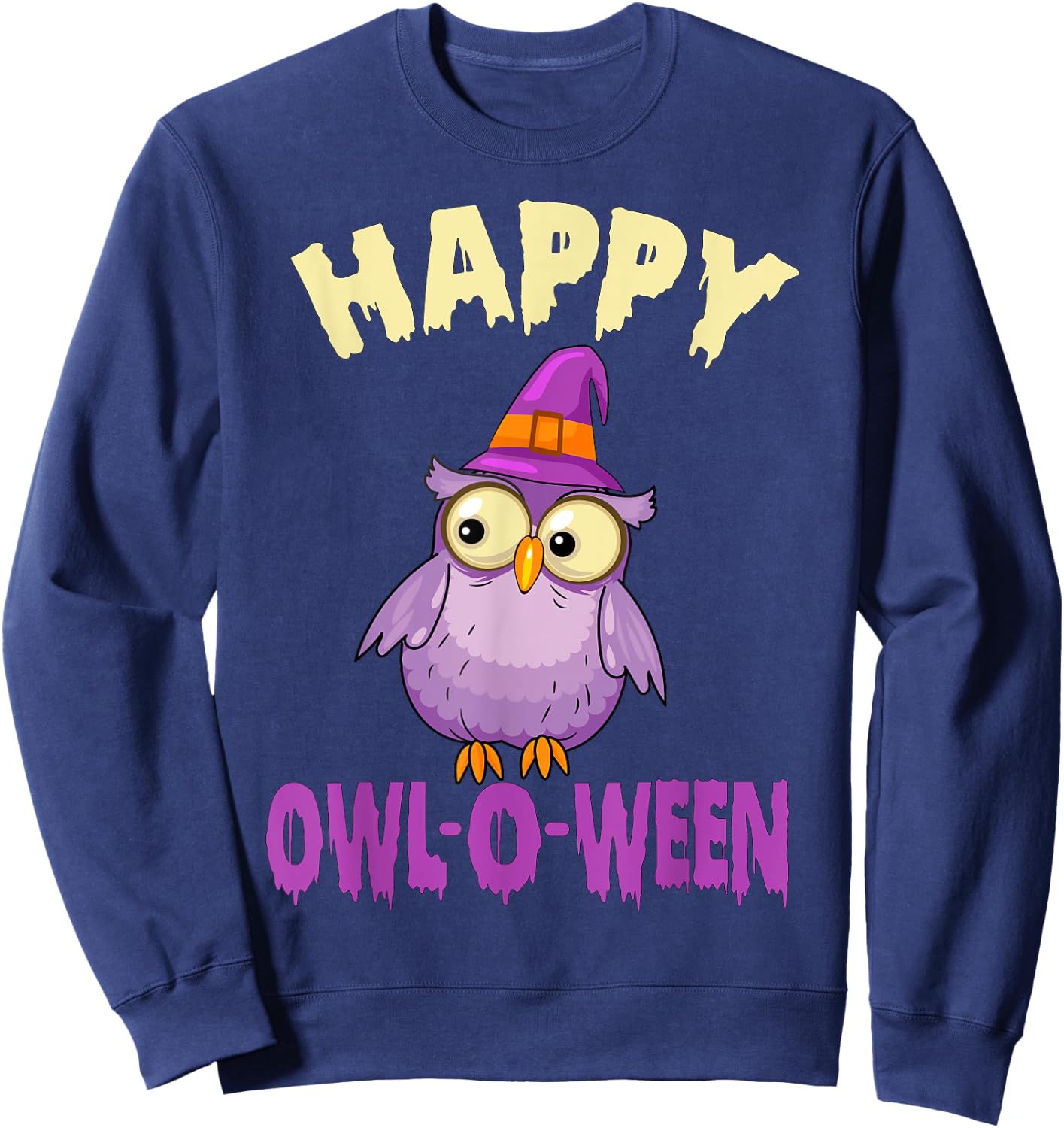 Owl Halloween Costume Toddler Girls Halloween Owl Kids Women Sweatshirt - Sweatshirt | Navy