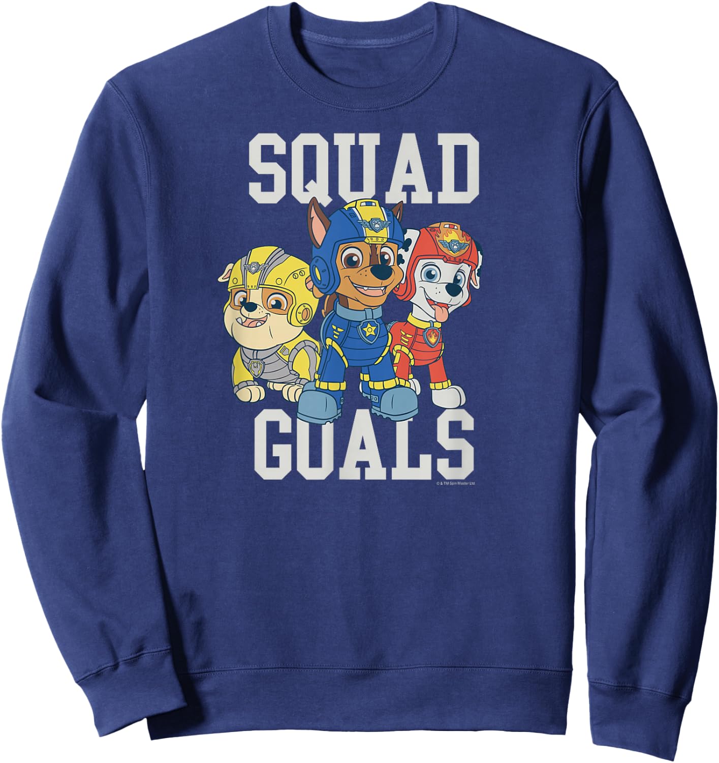 Paw Patrol Series - Chase Rubble Marshall Squad Goals Sweatshirt - Sweatshirt | Navy