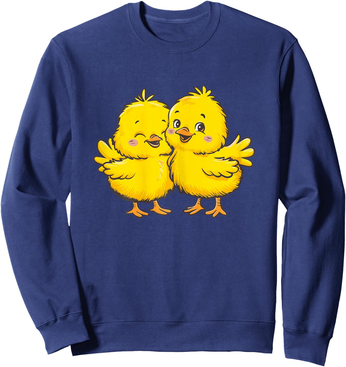 Baby Chicken Chick Farmer Farm Girl Sweatshirt - Sweatshirt | Navy