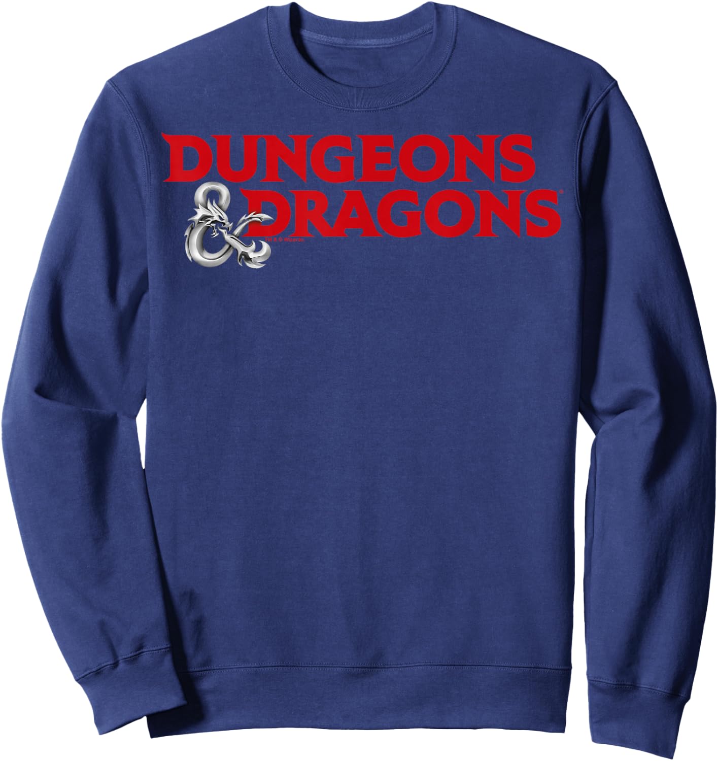 Dungeons & Dragons Red Logo Sweatshirt - Sweatshirt | Navy