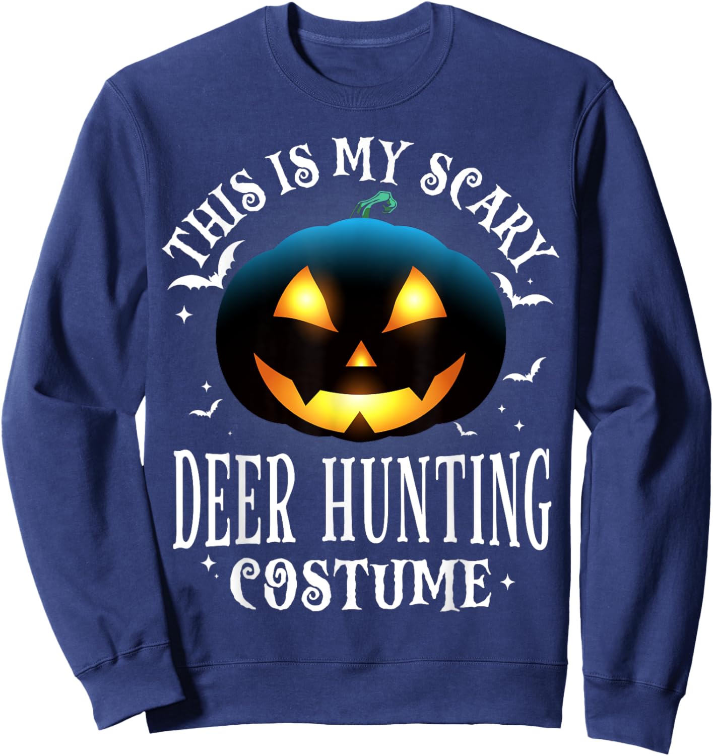 Deer Hunting Halloween Matching Pajama Costume Sweatshirt - Sweatshirt | Navy