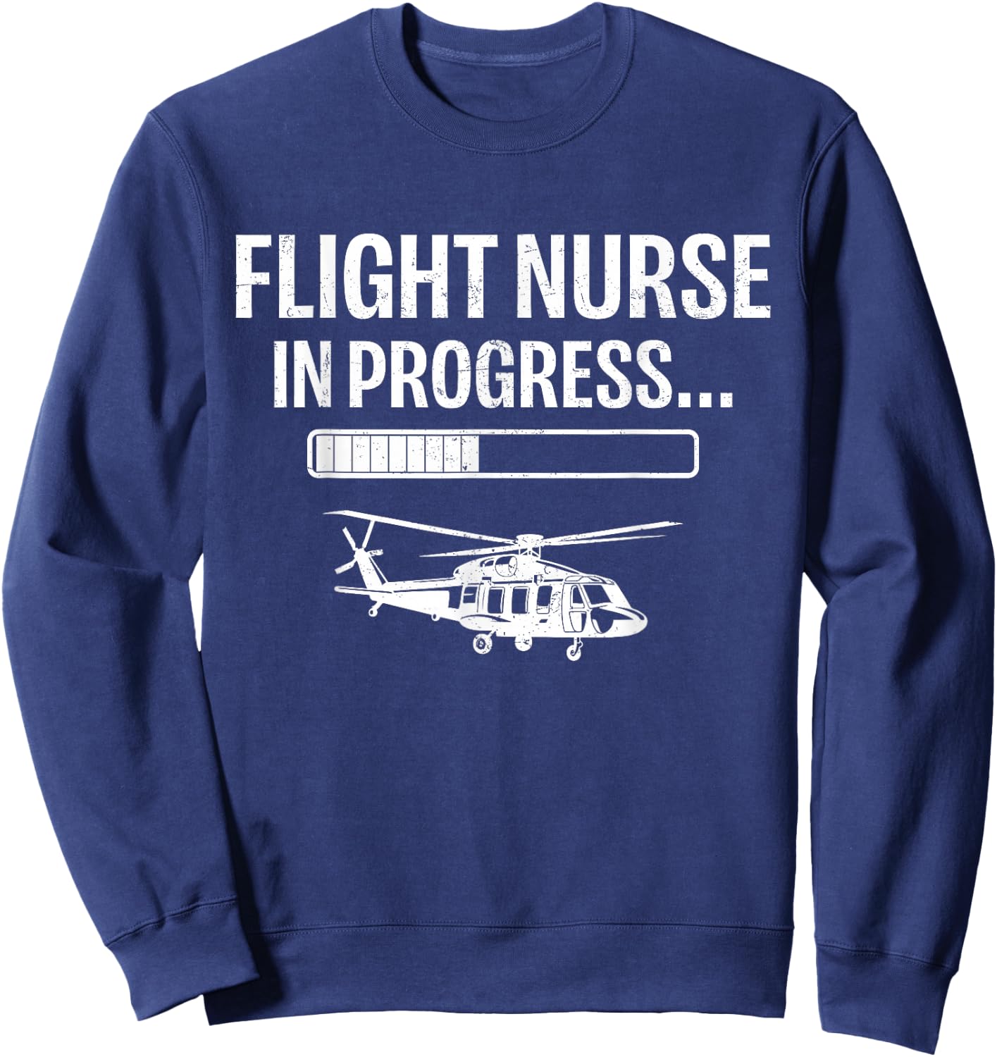 Flight Nursing School Student Future Flight Nurse - -Adults - Black - Small - Short Sleeve Sweatshirt - Sweatshirt | Navy