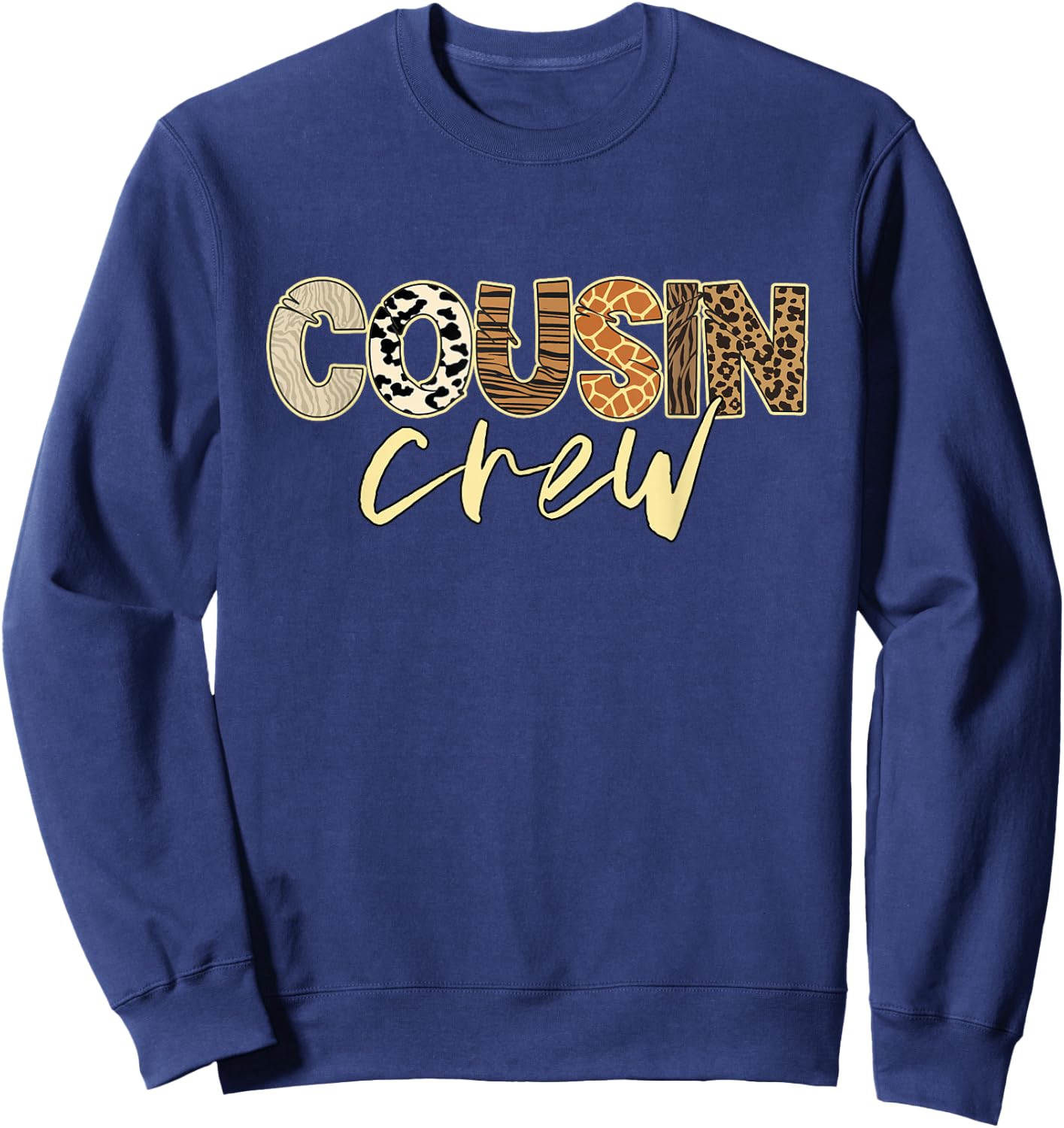 Cousin Crew Zoo Safari Squad Family Vacation Trip Matching Sweatshirt - Sweatshirt | Navy