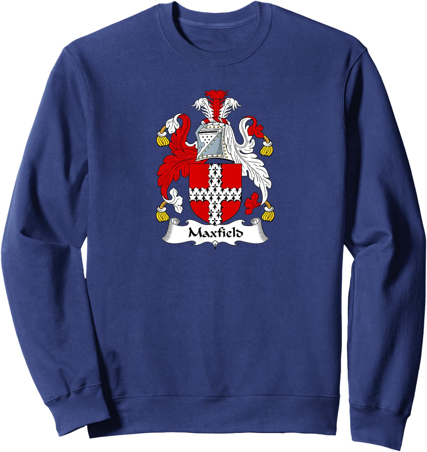 Maxfield Coat of Arms - Family Crest Sweatshirt - Sweatshirt | Navy