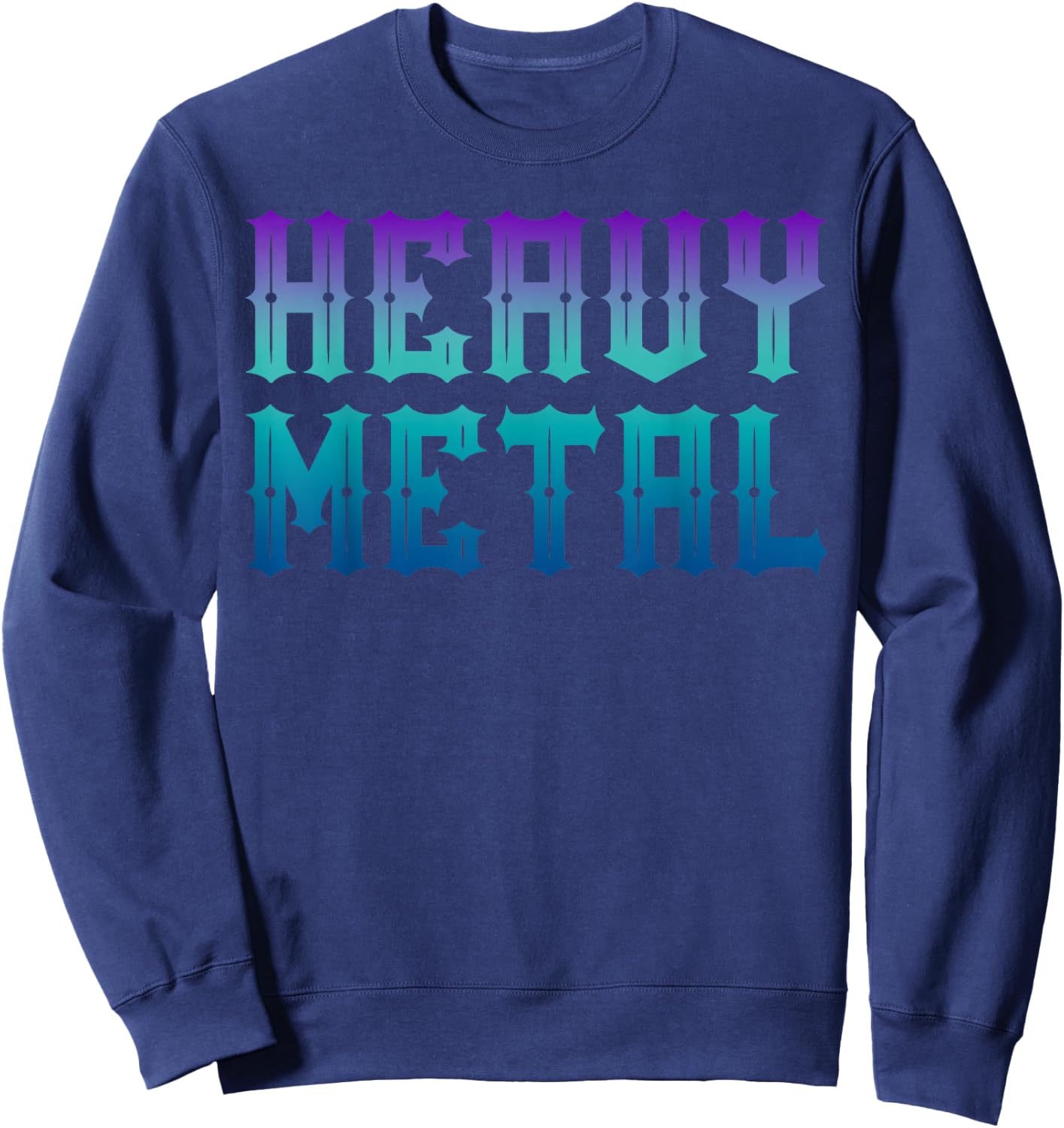 Heavy Metal Music Fan Cool Retro Classic Band Sweatshirt - Sweatshirt | Navy