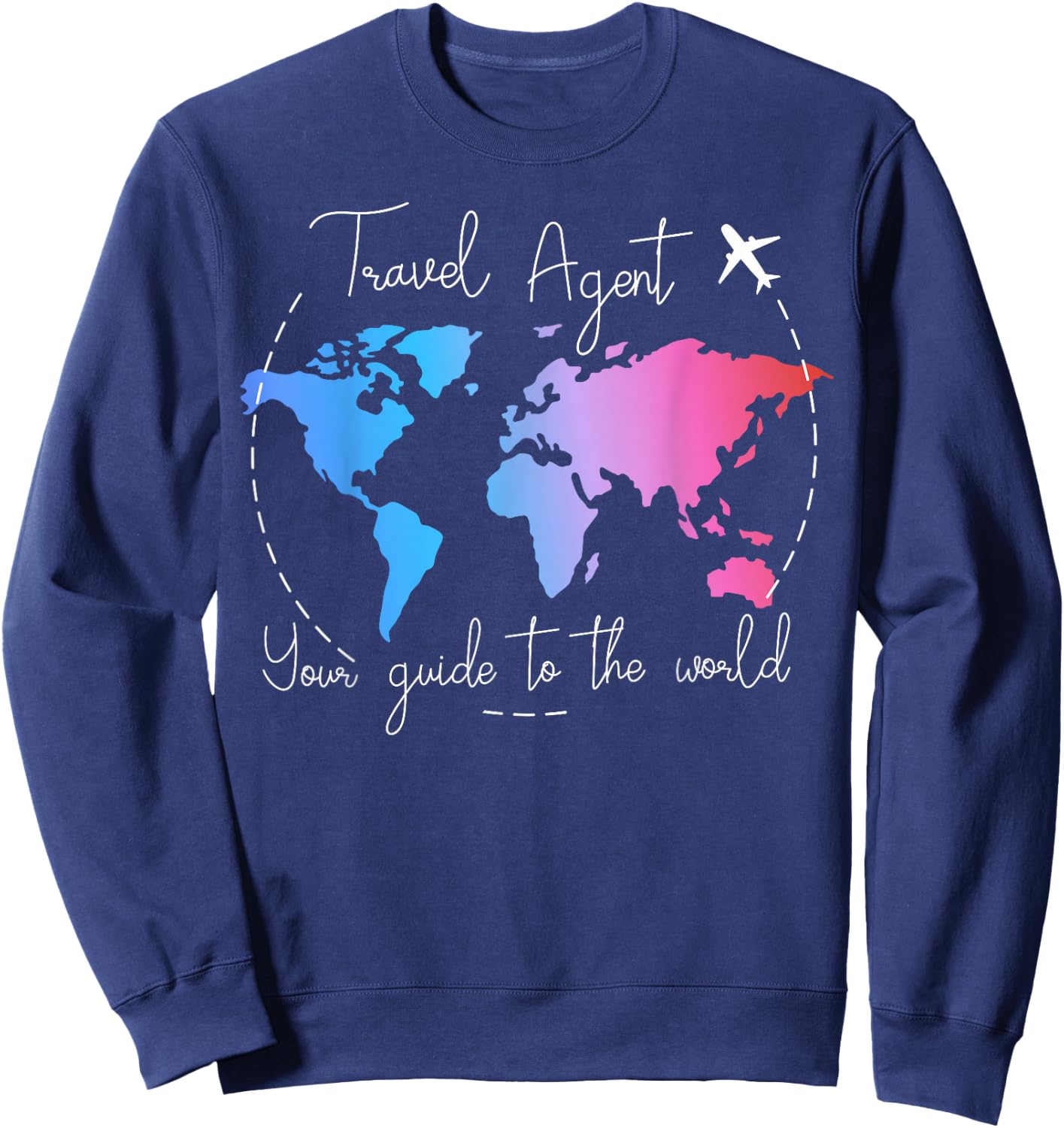 Your Guide To The World - Travel Agent Sweatshirt - Sweatshirt | Navy