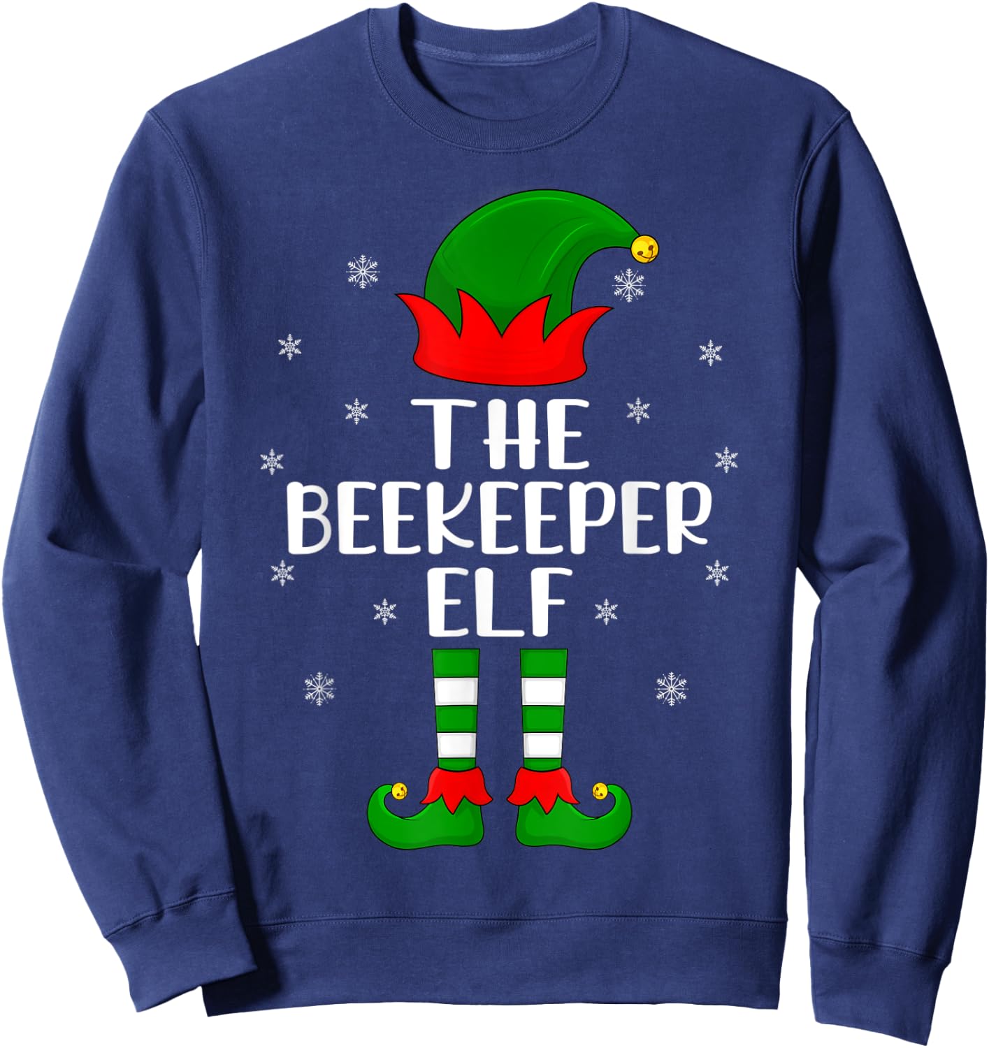 The Beekeeper Elf Christmas Party Matching Family Xmas Sweatshirt - Sweatshirt | Navy