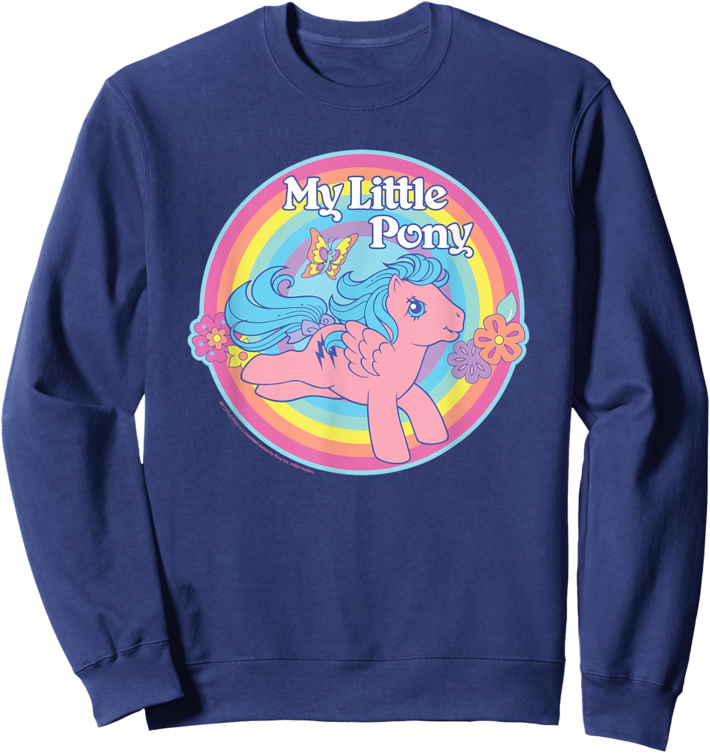 My Little Pony Firefly Smile Rainbow Circle Sweatshirt - Sweatshirt | Navy
