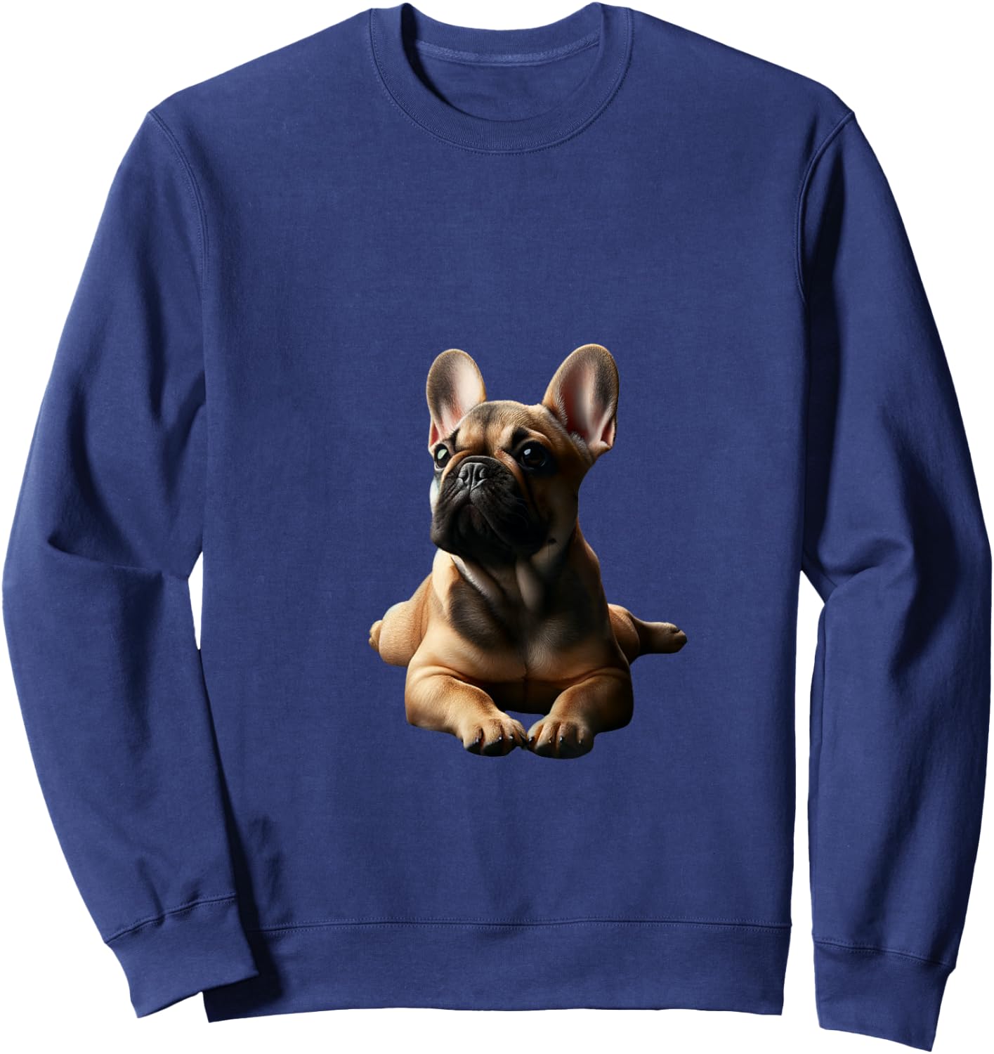 Fawn French Bulldog Shirt Frenchie Mom Dad Dog Puppy Pet Sweatshirt - Sweatshirt | Navy