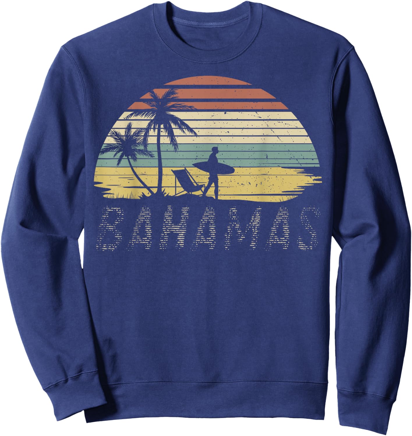 Proud Bahamas Bahamians Flag Gift Design Idea Nassau design Sweatshirt - Sweatshirt | Navy