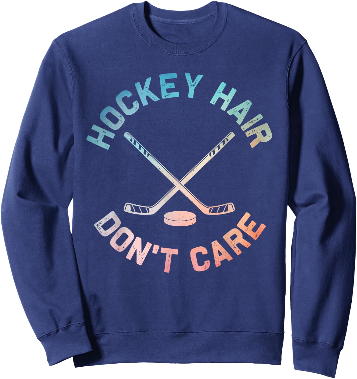 Best Ice Hockey Design Women Skate Ice Hockey Player Sweatshirt - Sweatshirt | Navy