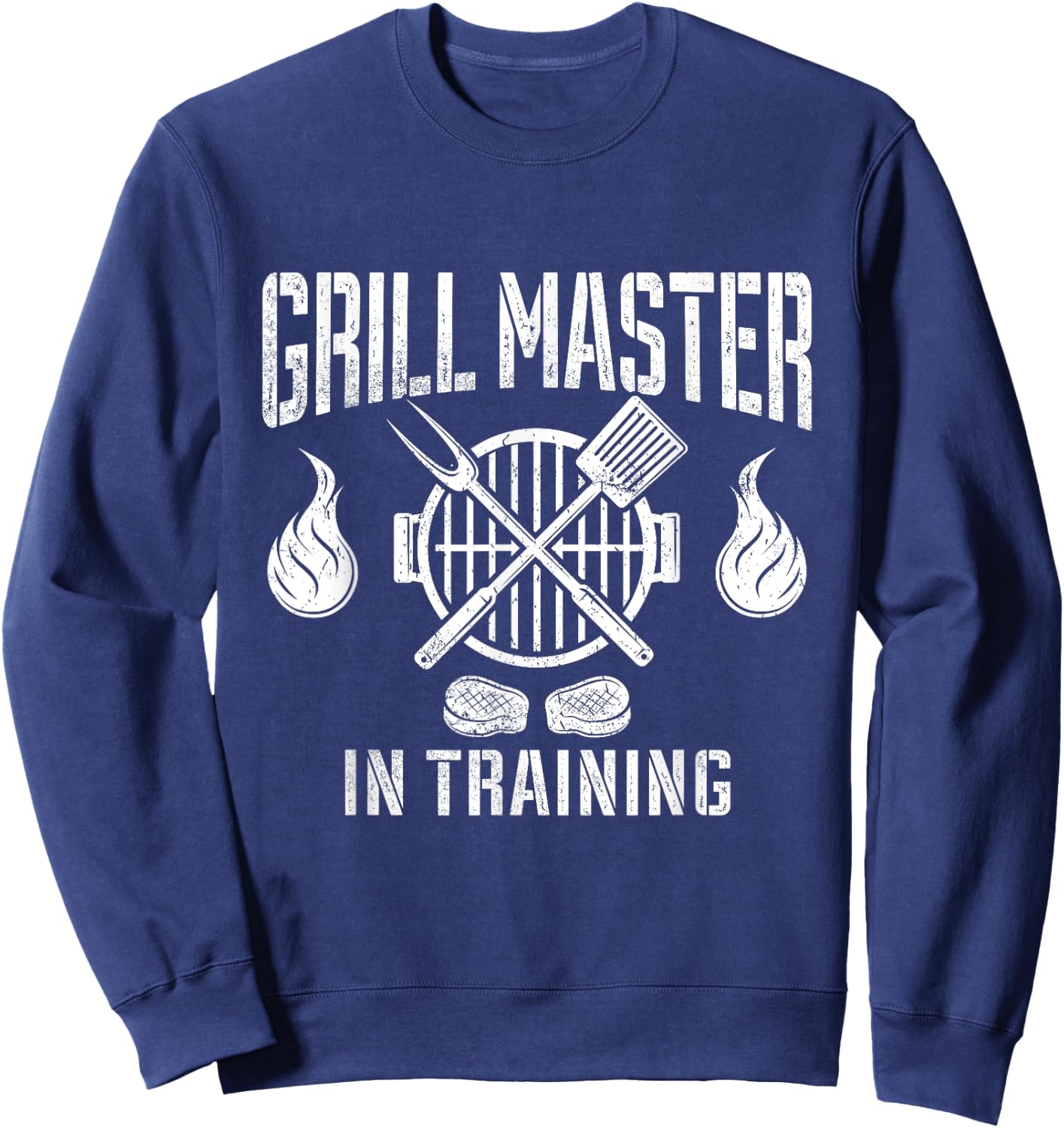 Grill Master In Training Funny BBQ Lover Grilling Barbecue Sweatshirt - Sweatshirt | Navy