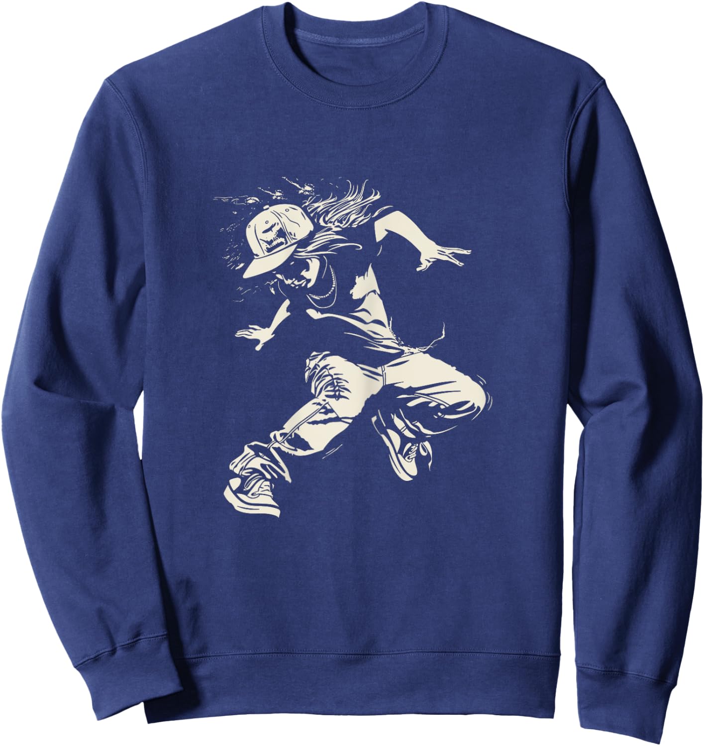 B-Girl Sketch B-Boy Hiphop Culture Sweatshirt - Sweatshirt | Navy