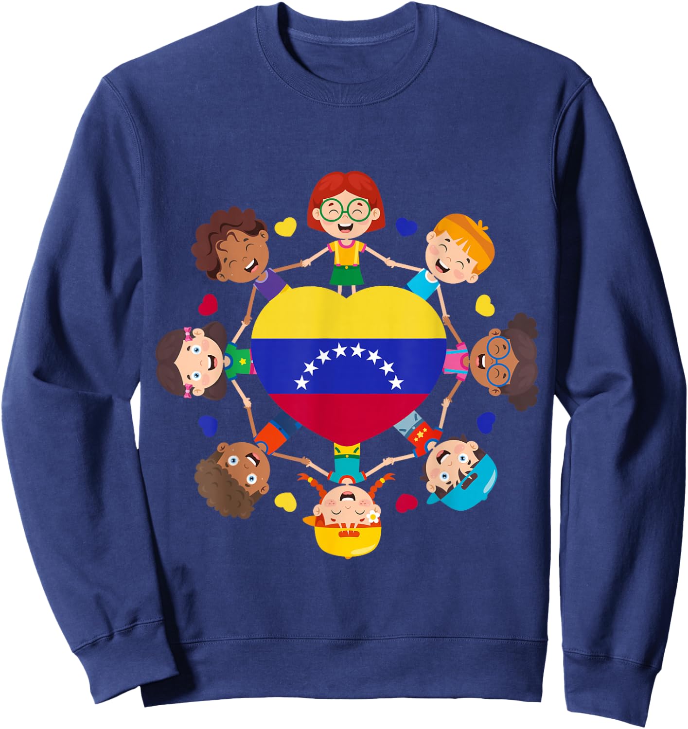 Venezuela Hispanic Heritage Toddler Venezuelan Boys Girl Kid Sweatshirt - Sweatshirt | Navy