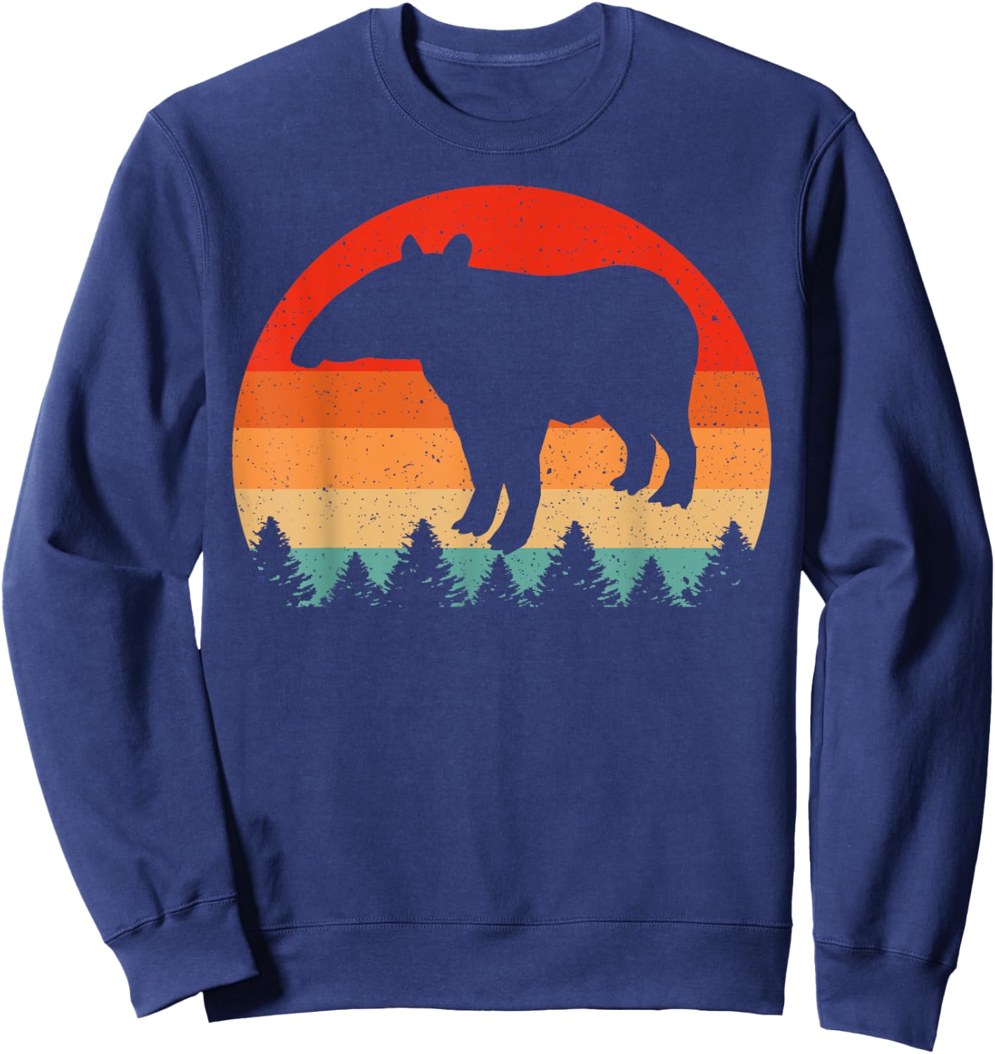 Vintage Retro Tapir Animal Lover Tapir Sweatshirt - Sweatshirt | Navy