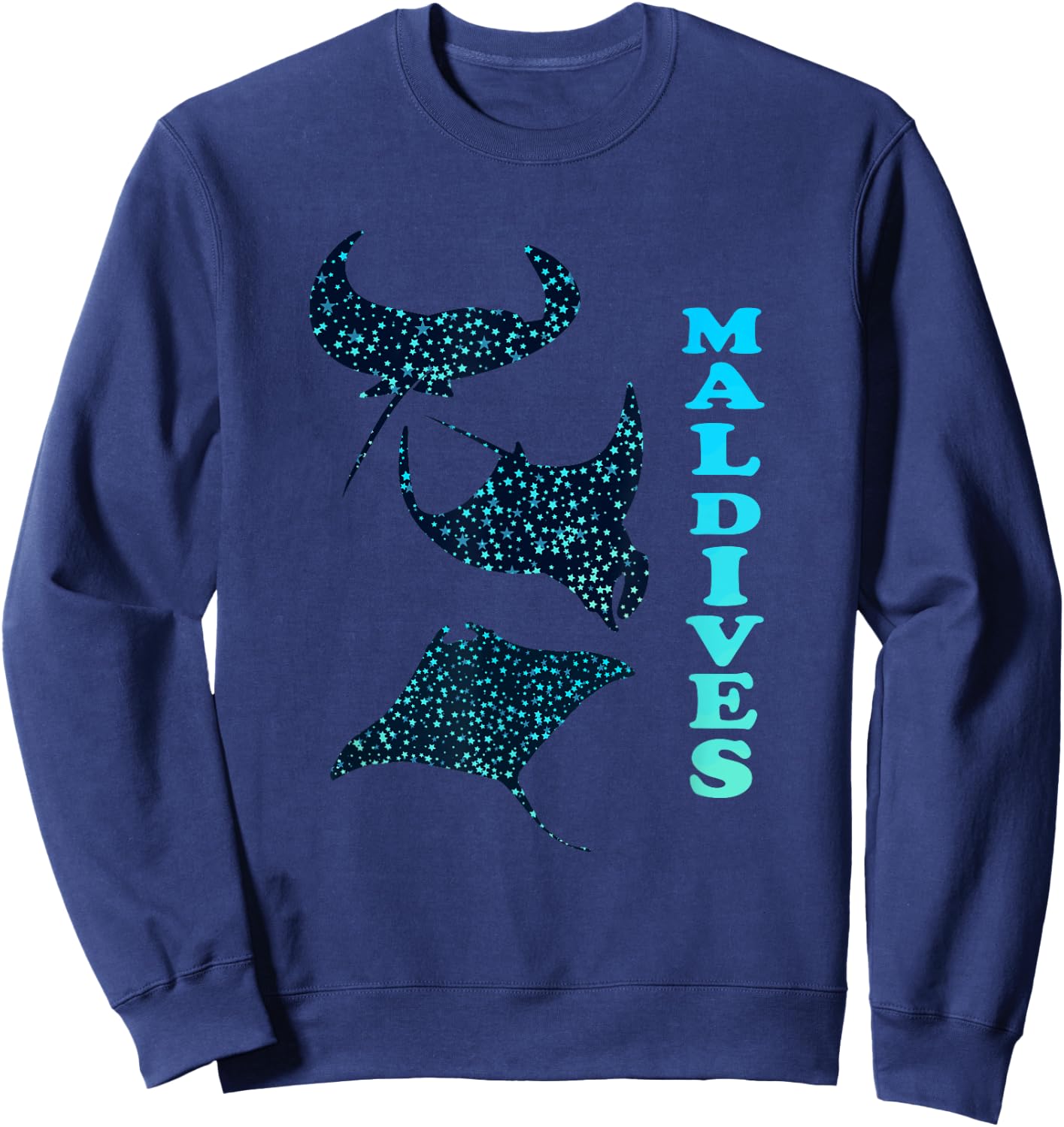 Manta Ray Maldives Sweatshirt - Sweatshirt | Navy