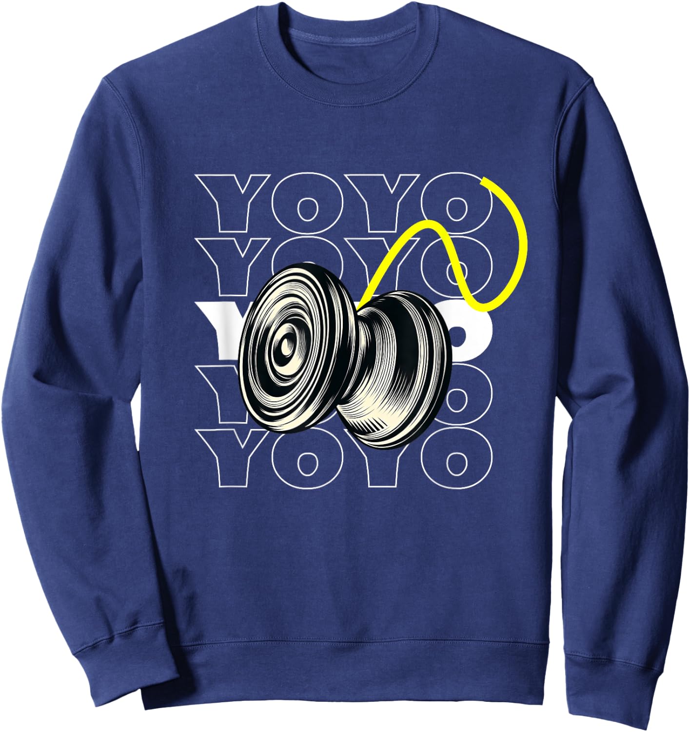 Retro Style Vintage Yoyo Lover Toy Game Pastime YOYO Sweatshirt - Sweatshirt | Navy