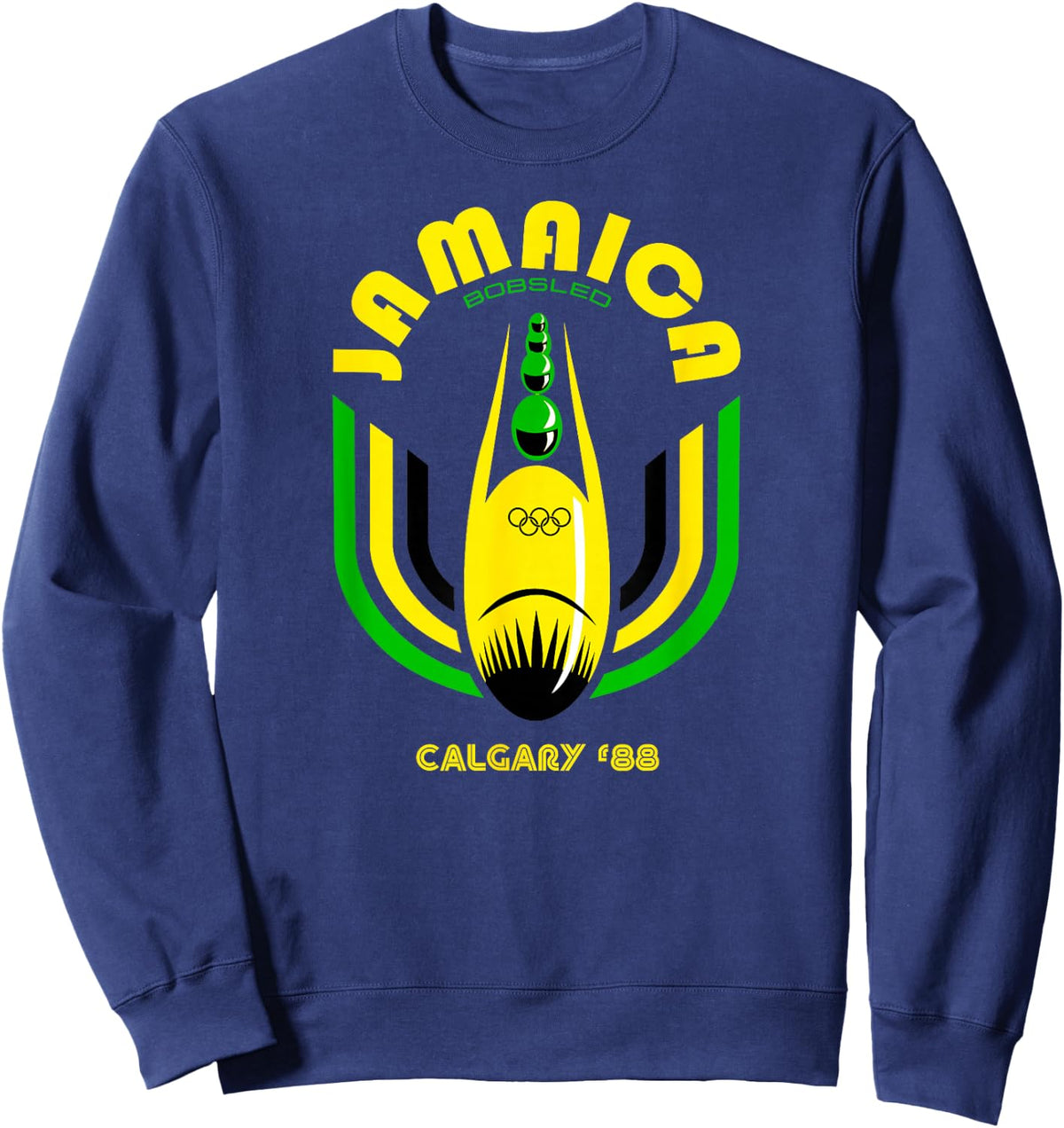 Jamaica Bobsled Team Vintage 1988 Shirt Retro Sweatshirt - Sweatshirt | Navy