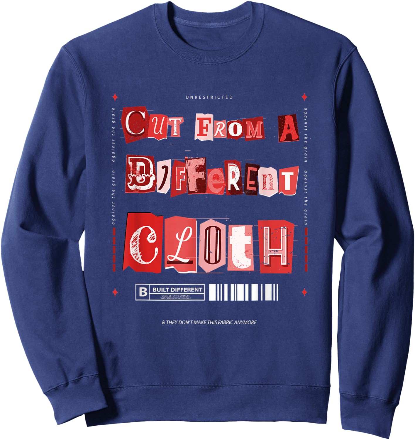 Red Cut from A Different Cloth Red Graphic Sweatshirt - Sweatshirt | Navy