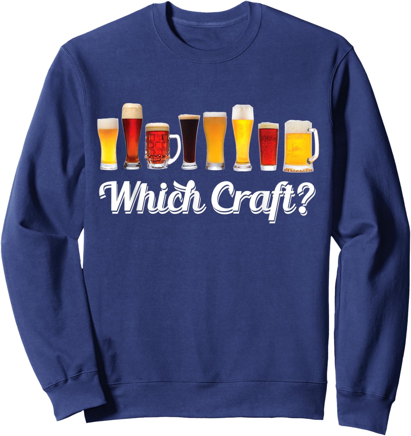 Which Craft? | Brewers Shirts | Funny Halloween Craft Beer Sweatshirt - Sweatshirt | Navy
