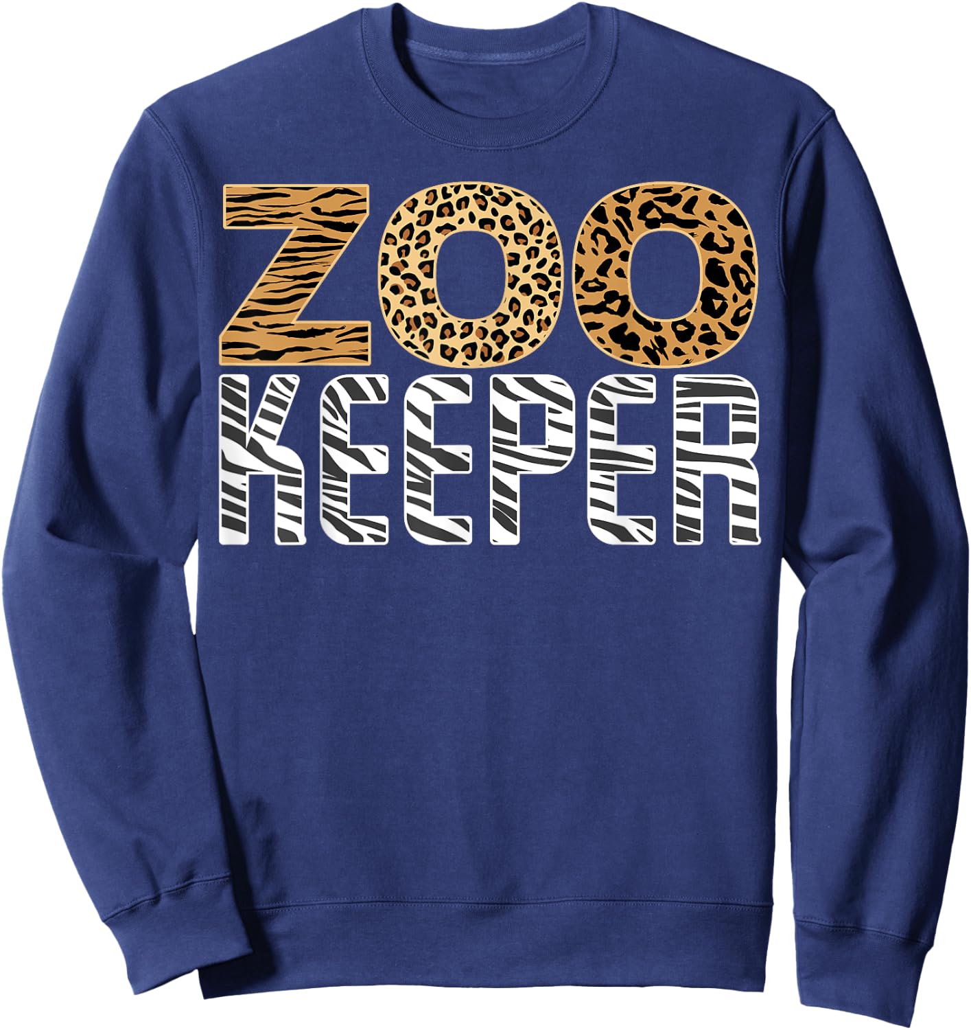 Zookeeper Costume Halloween Wildlife Zoo Keeper Sweatshirt - Sweatshirt | Navy