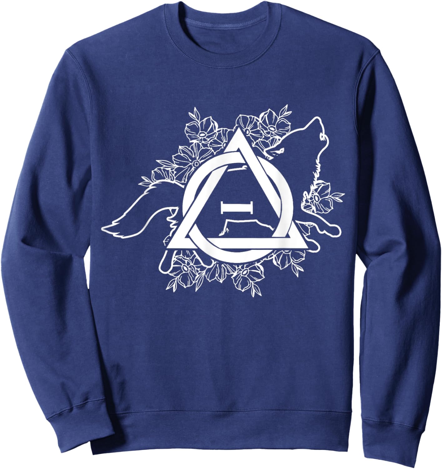 Therian Theta Delta Wolf Hound Fox Dog Furry Otherkin Men Women Sweatshirt - Sweatshirt | Navy