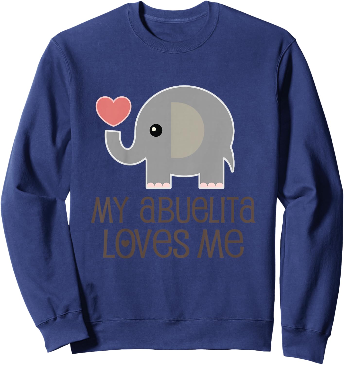 Kids My Abuelita Loves Me Grandchild Sweatshirt - Sweatshirt | Navy