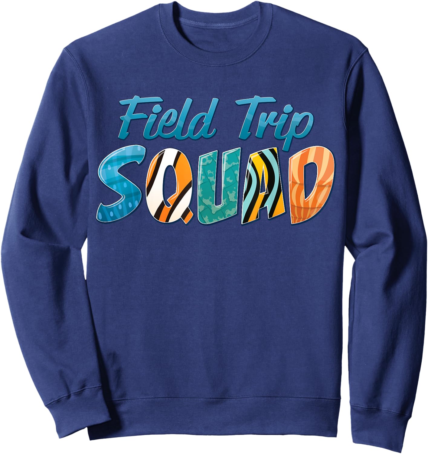 Aquarium Field Trip Squad School Teacher Students Boys Girls Sweatshirt - Sweatshirt | Navy