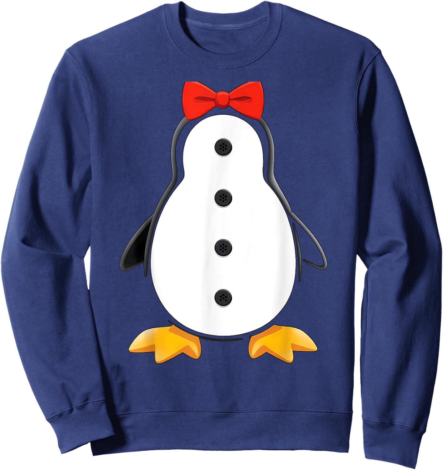 Penguin Body Tuxedo Halloween Costume Sweatshirt - Sweatshirt | Navy
