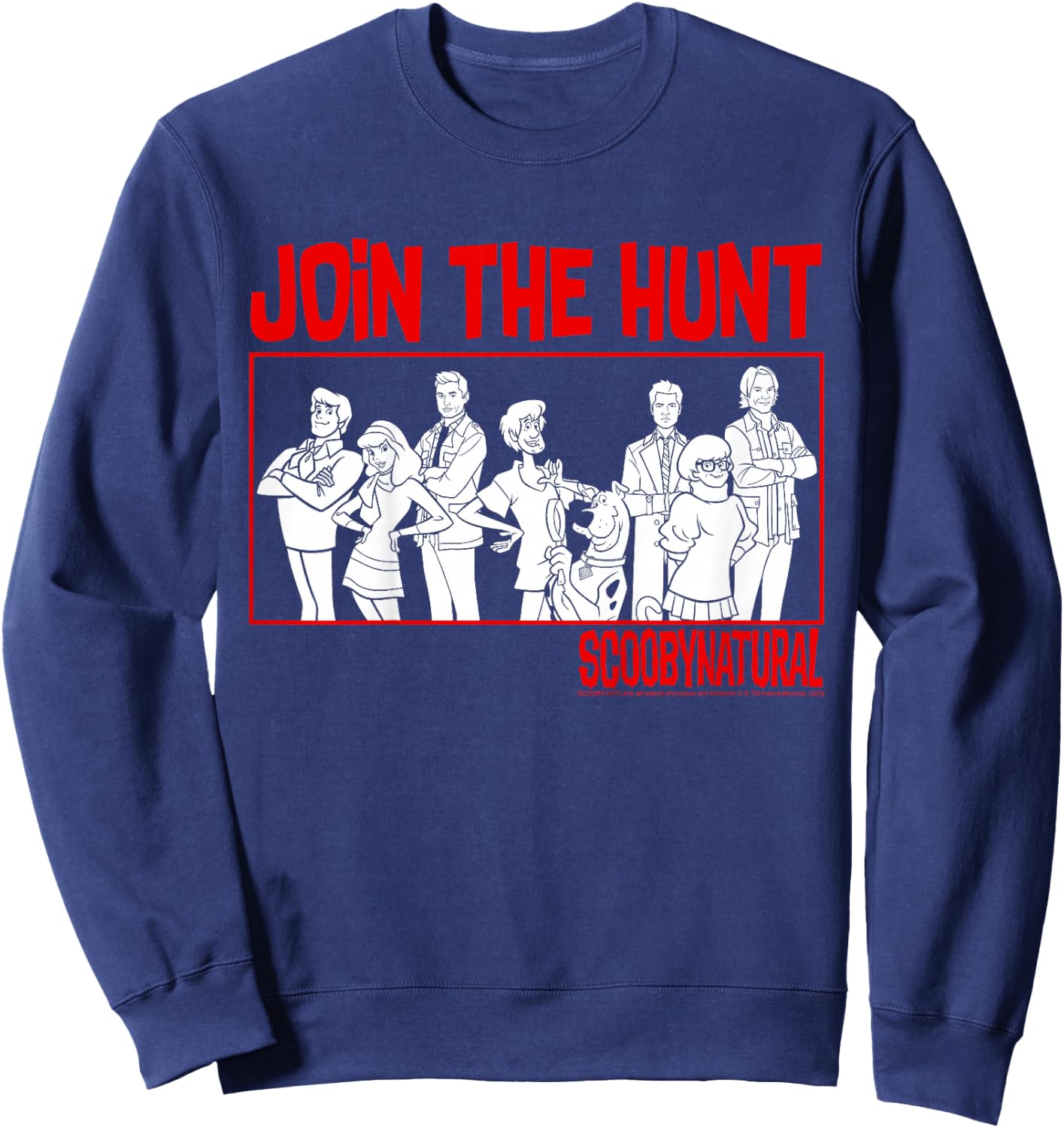 Kids Scooby-Doo Scoobynatural Join The Hunt Group Shot Line Up Sweatshirt - Sweatshirt | Navy