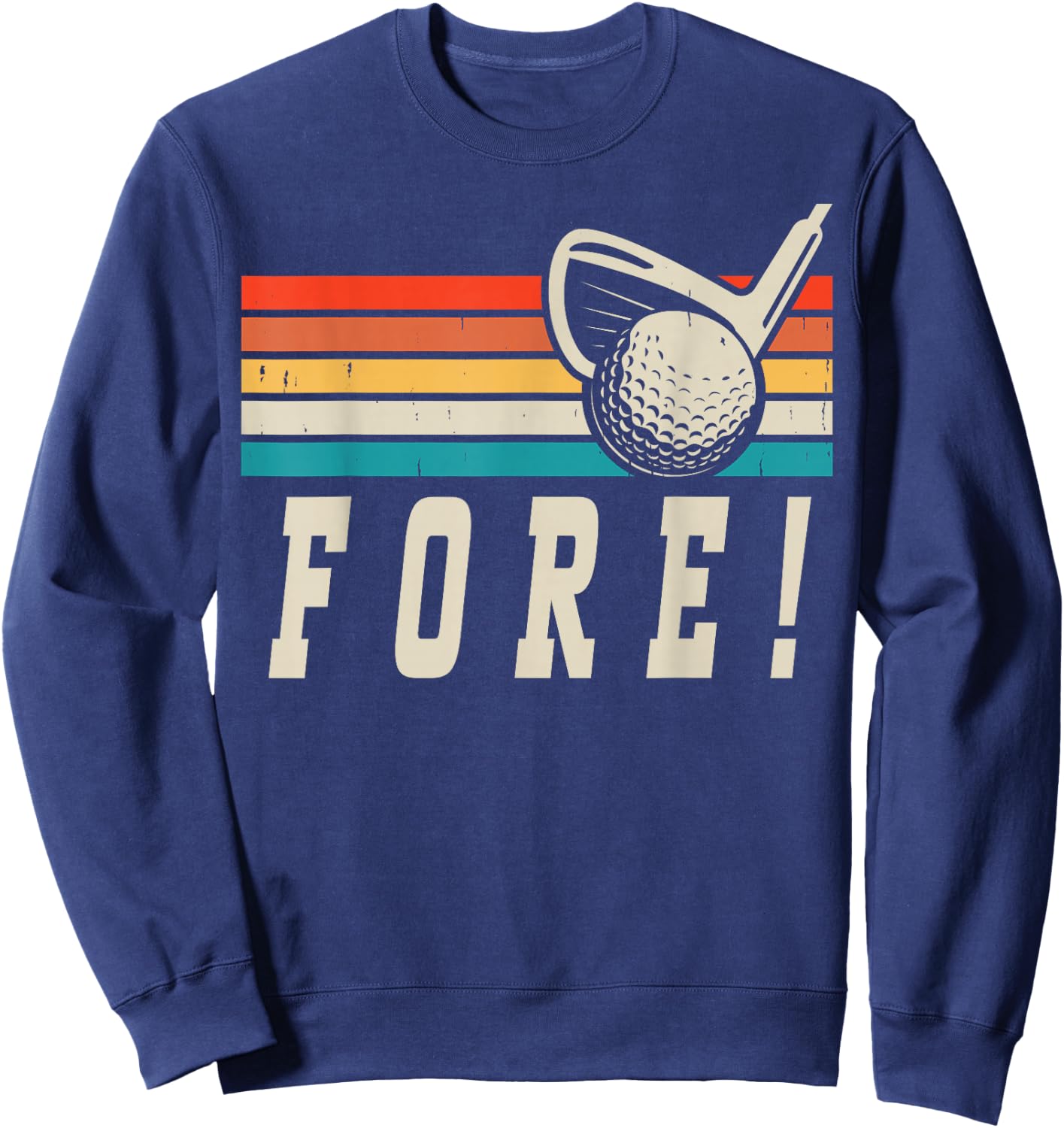 Fore 4th Golf Birthday Party Sweatshirt - Sweatshirt | Navy