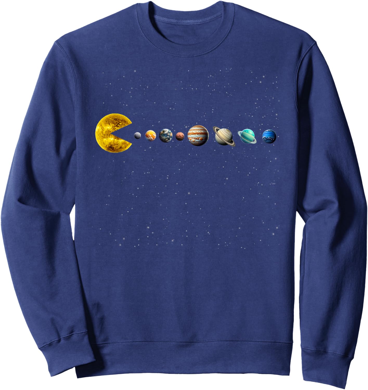 Funny Solar System - Astronauts Space Video Games Sweatshirt - Sweatshirt | Navy