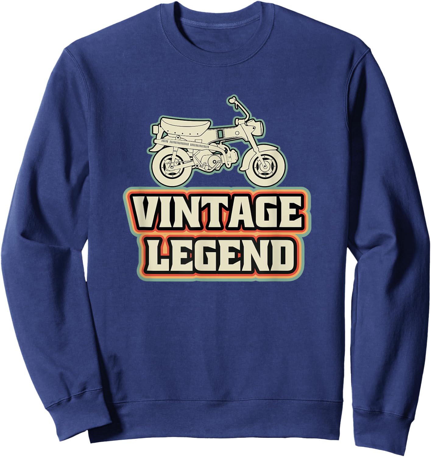 Dax Vintage Legend Japan Moped Motorcycle Sweatshirt - Sweatshirt | Navy