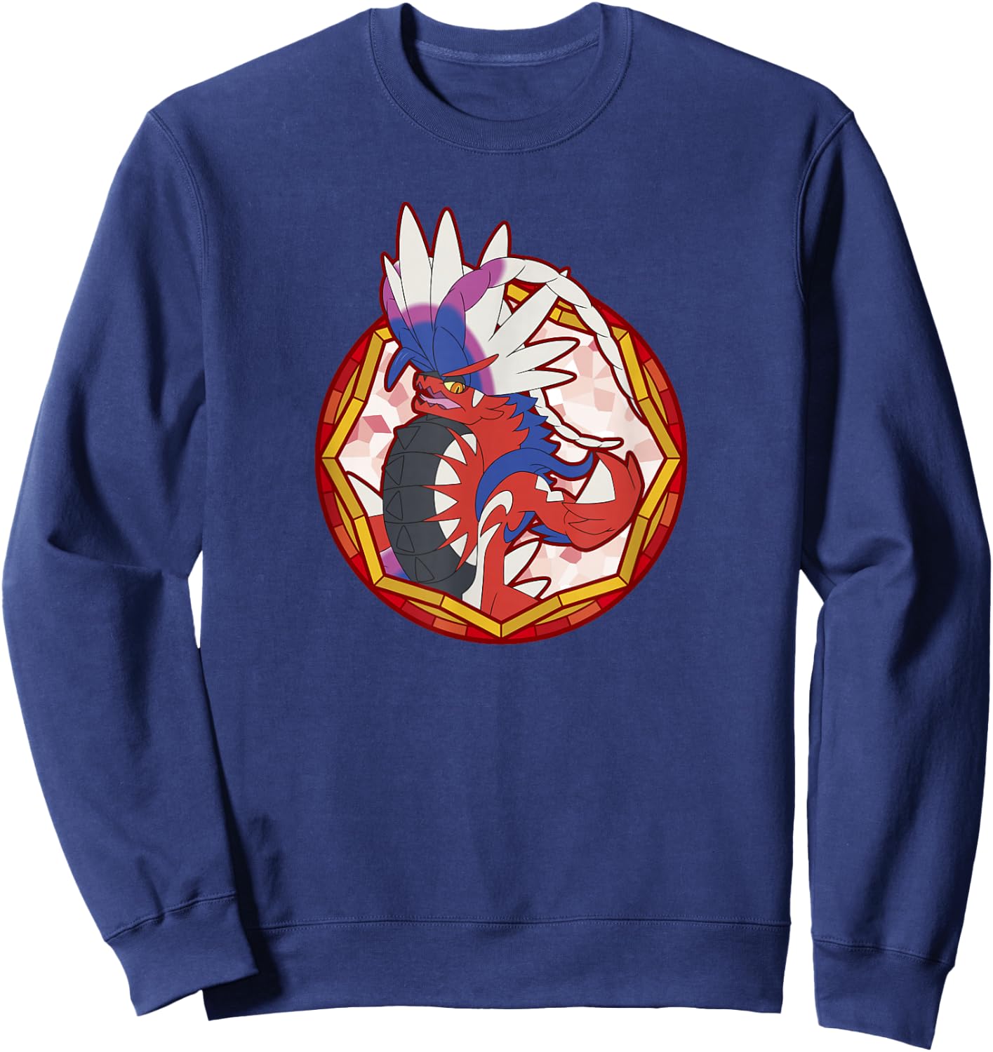 Pokémon Koraidon Sparkle Geometric Center Portrait Sweatshirt - Sweatshirt | Navy