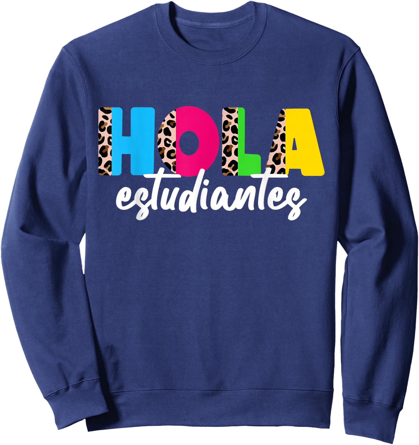 Spanish Teacher Shirt Men Maestra Back to School Sweatshirt - Sweatshirt | Navy